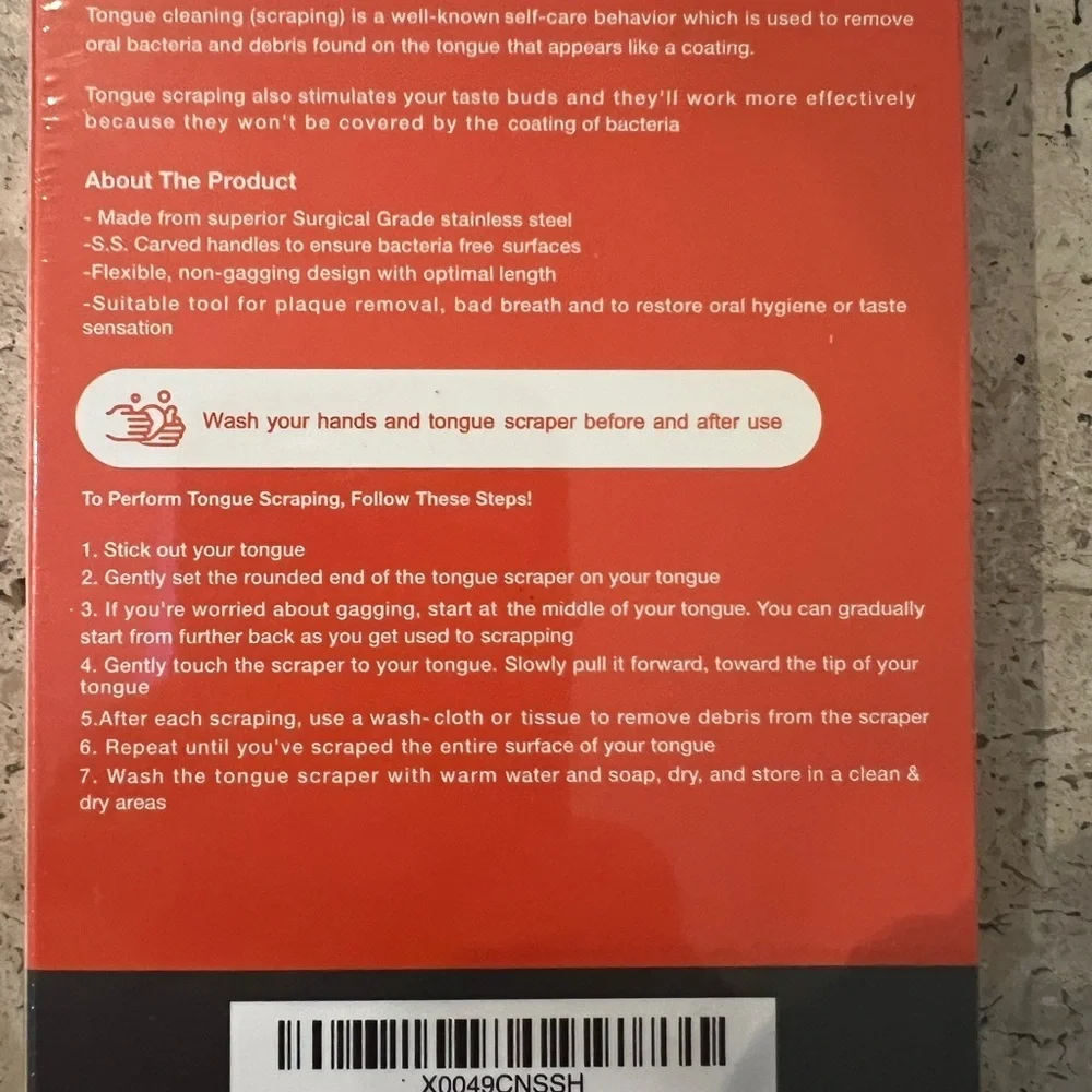 Chenar Superior Stainless Steel Tongue Scrapers with Case 2 Pack